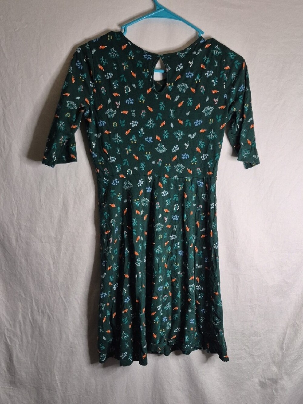 Old Navy Green Floral Kids Dress - Picture 4 of 4